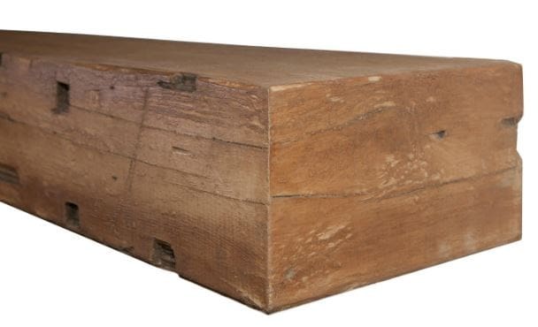 Stock Image - MagraHearth Rustic Barn Wood Mantel - Brown Accessories - Builders Materials