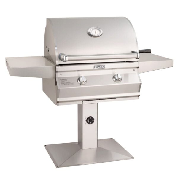 Stock Image - Fire Magic - Choice Multi-User Accessible CMA430s Patio Post Mount Grill Fire Magic - Builders Materials
