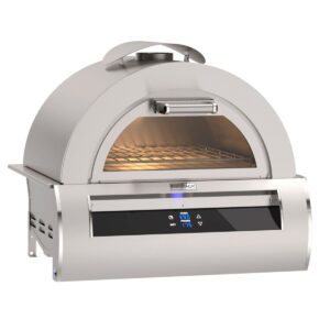 Stock Image - Fire Magic - Echelon Black Glass Pizza Oven Fire Magic - Builders Materials