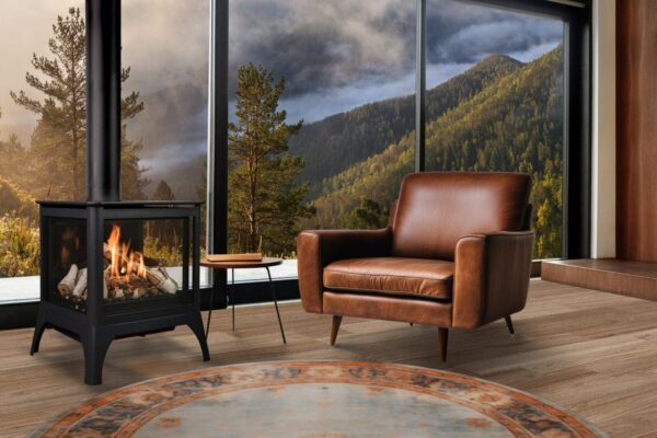 Stock Image - Mendota - 360 FireIn Stove Mendota - Builders Materials