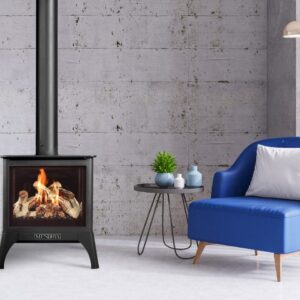 Stock Image - Mendota - 360 FireIn Stove Mendota - Builders Materials
