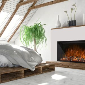 Stock Image - Modern Flames Redstone Series Built-In Electric Fireplaces - Builders Materials