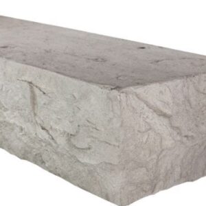 Stock Image - MagraHearth Chiseled Stone Mantel - Grey Accessories - Builders Materials