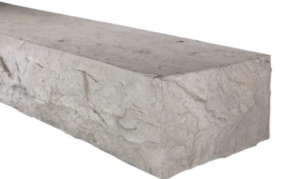 Stock Image - MagraHearth Chiseled Stone Mantel - Grey Accessories - Builders Materials
