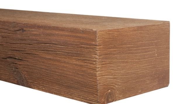 Stock Image - MagraHearth Natural Wood Mantel - Brown Accessories - Builders Materials