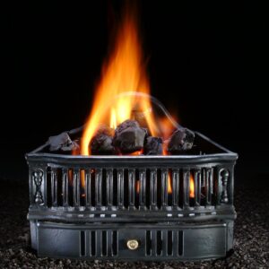 Stock Image - Hargrove Coal Baskets Gas Log Sets - Builders Materials