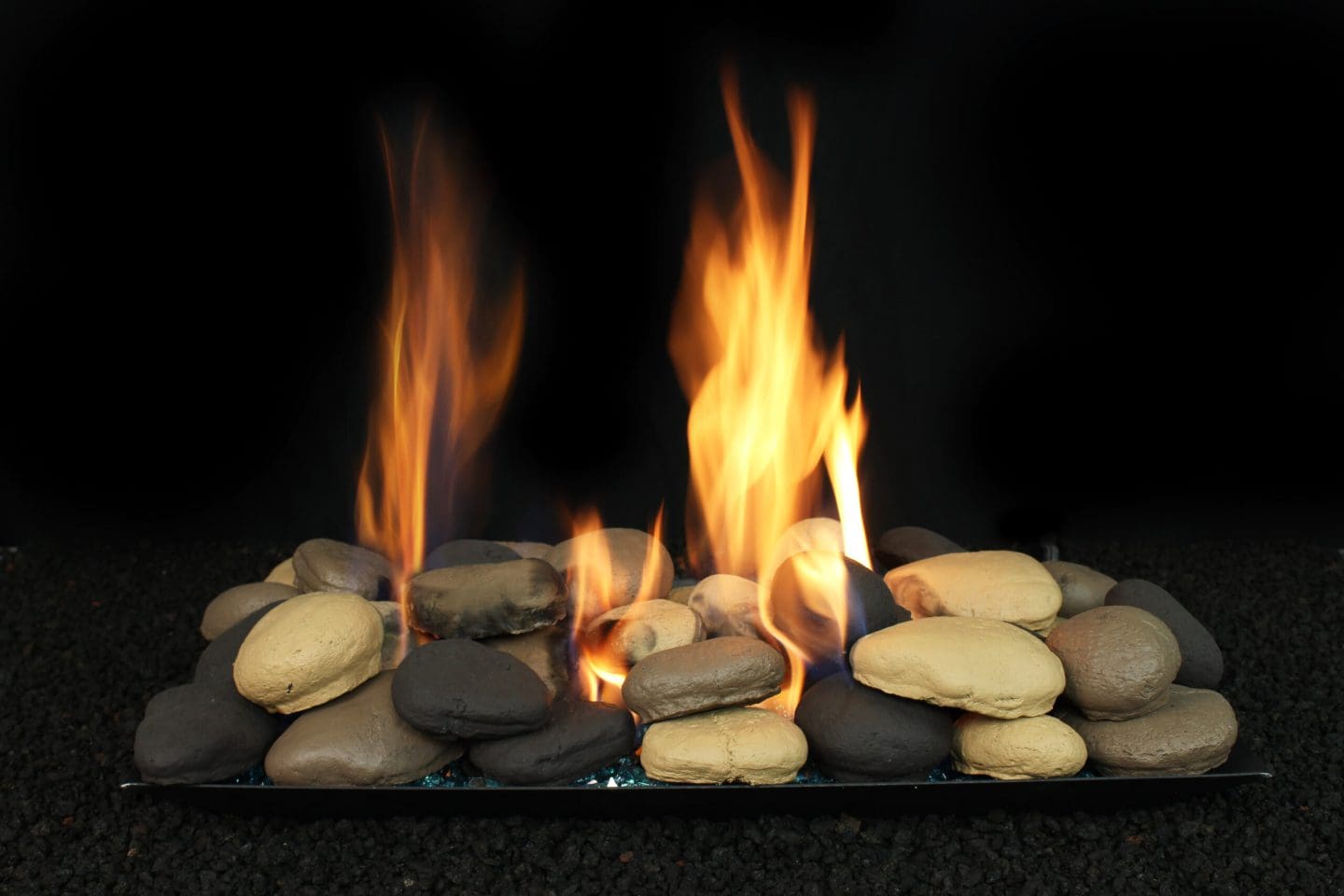 Stock Image - Hargrove Contemporary Style Gas Log Sets - Builders Materials