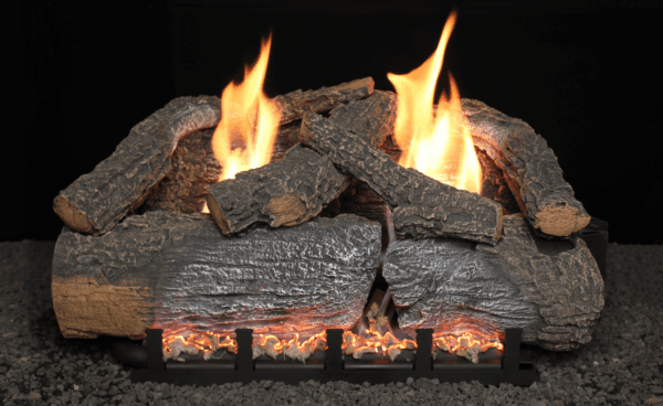 Stock Image - Hargrove Frontier Blaze Gas Log Sets - Builders Materials