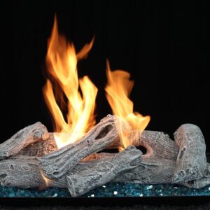 Stock Image - Hargrove Contemporary Style Gas Log Sets - Builders Materials
