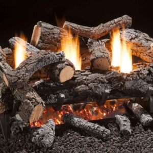 Stock Image - Hargrove Cozy Fire Gas Log Sets - Builders Materials