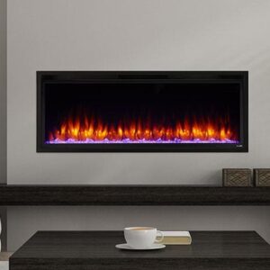 Stock Image - SimpliFire Allusion Platinum Electric Fireplace SimpliFire Electric Fireplace - Builders Materials