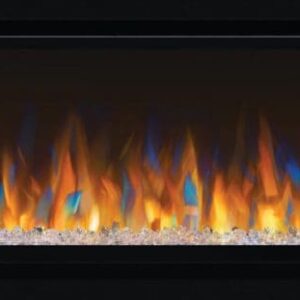 Stock Image - Napoleon - Alluravision™ 74 Slimline Electric Fireplace Napoleon Hearth Electric Wall Mount Fireplace - Builders Materials