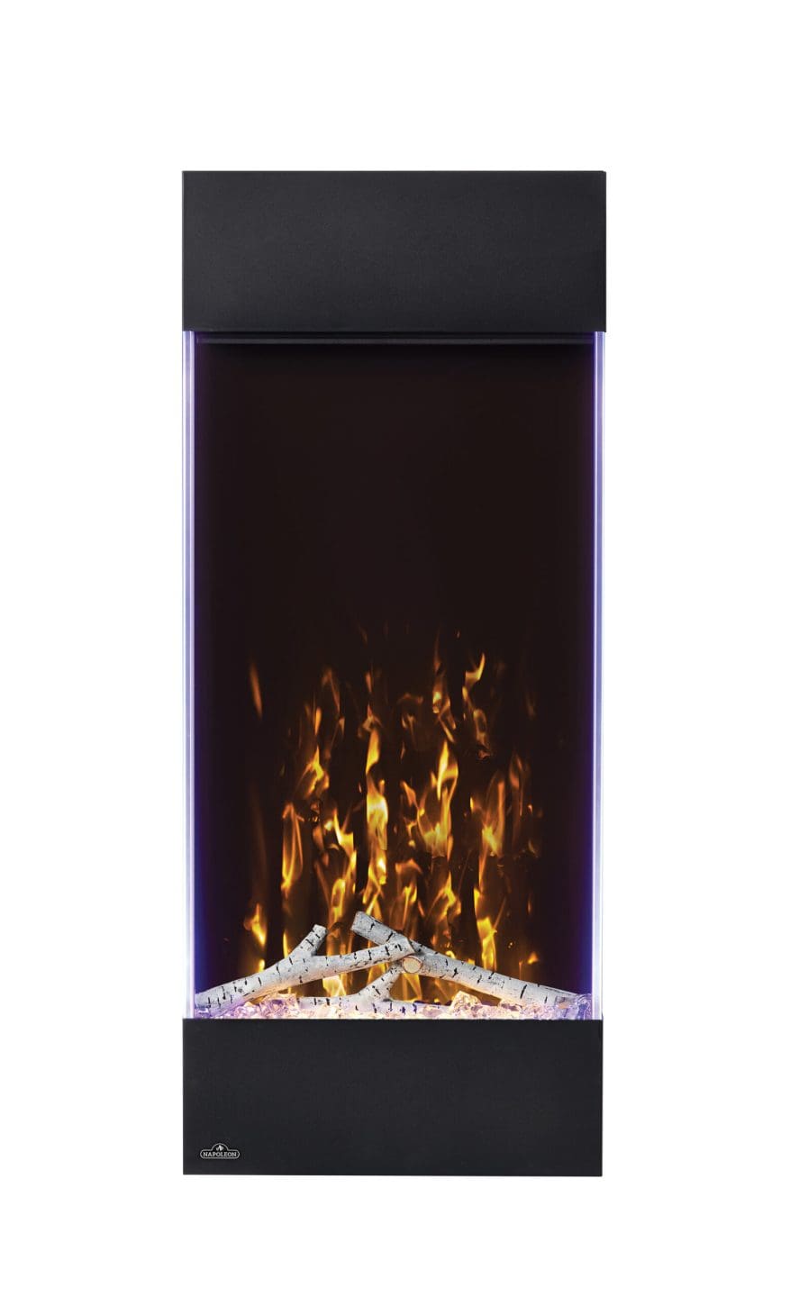 Stock Image - Napoleon - Allure™ Vertical 38 Electric Fireplace Napoleon Hearth Electric Wall Mount Fireplace - Builders Materials