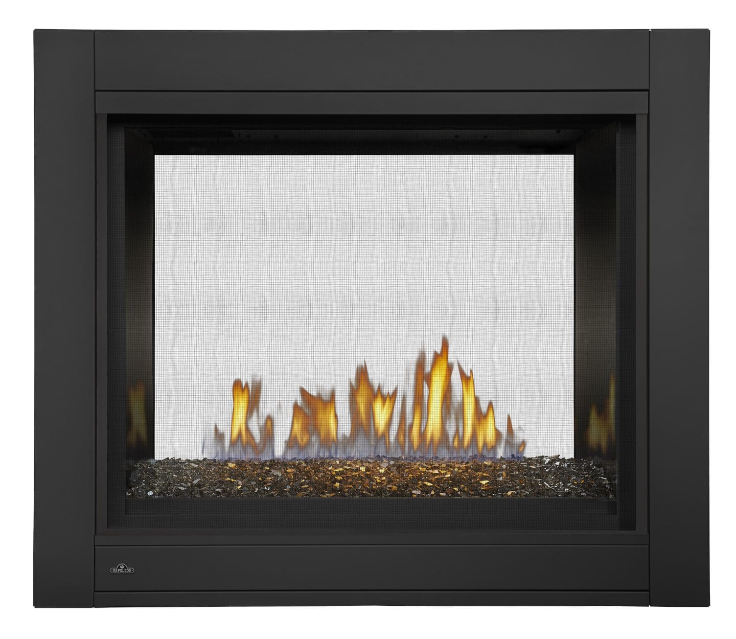 Stock Image - Napoleon - Ascent™ Multi-View See Through Direct Vent Fireplace with Glass Embers, Natural Gas, Electronic Ignition Napoleon Hearth Gas See-Thru Fireplace - Builders Materials
