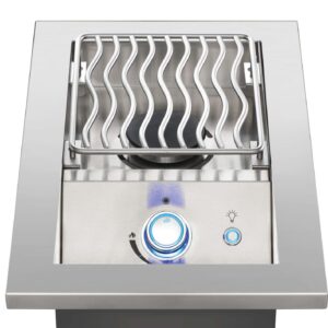 Stock Image - Napoleon - Built-In 700 Series 10"  Single Range Top Burner Propane, Stainless Steel Napoleon Grill Gas Built-In Grill - Builders Materials