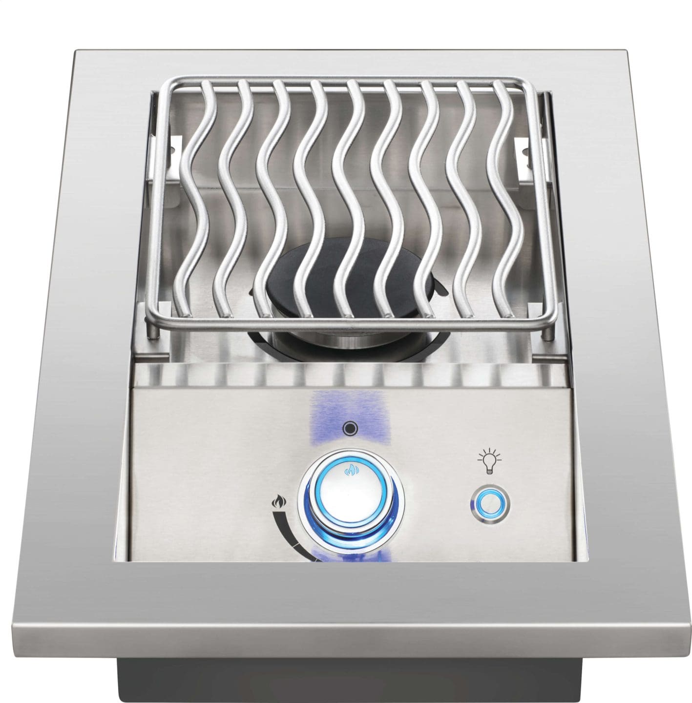 Stock Image - Napoleon - Built-In 700 Series 10" Single Range Top Burner Propane, Stainless Steel Napoleon Grill Gas Built-In Grill - Builders Materials