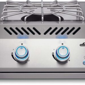 Stock Image - Napoleon - Built-In 700 Series 18" Power Burner Natural Gas, Stainless Steel Napoleon Grill Gas Built-In Grill - Builders Materials