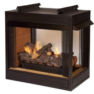 Stock Image - American Hearth - Jeferson Multi-Sided Firebox American Hearth - Builders Materials