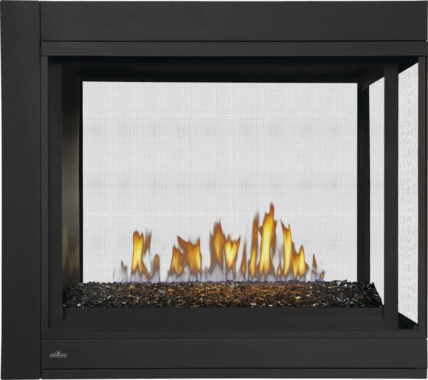 Stock Image - Napoleon - CBHD4 3-Sided Direct Vent Fireplace with Glass Embers, Natural Gas, Alternate Electronic Ignition Napoleon Hearth Gas Fireplace - Builders Materials