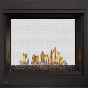 Stock Image - Napoleon - CBHD4 See Through Direct Vent Fireplace with Glass Embers, Natural Gas, Alternate Electronic Ignition Napoleon Hearth Gas See-Thru Fireplace - Builders Materials