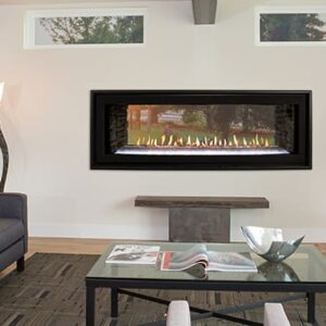 Stock Image - American Hearth - Boulevard Linear 48-inch See-Through American Hearth - Builders Materials