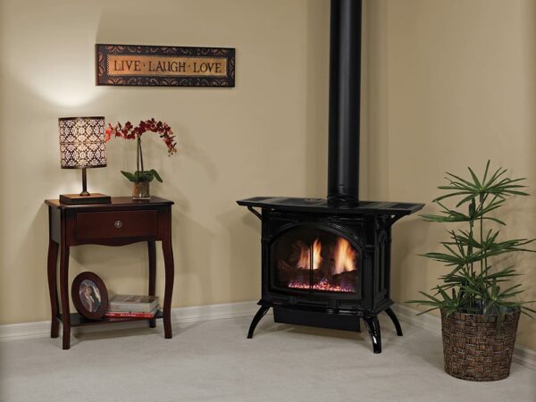 Stock Image - American Hearth - Spirit Gas Stoves - Direct-Vent Cast Iron Stoves (DVP) American Hearth - Builders Materials