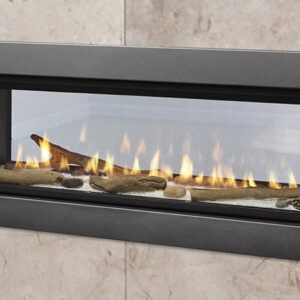 Stock Image - Majestic Echelon II See-Through Direct Vent Gas Fireplace Majestic Gas Fireplace - Builders Materials
