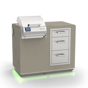 Stock Image - Fire Magic - Electric Grill Island Bundle with Triple Drawer Fire Magic - Builders Materials