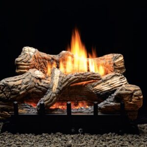 Stock Image - American Hearth - Vent-Free Contour Burners with Log Sets - Trenton & Concord American Hearth - Builders Materials
