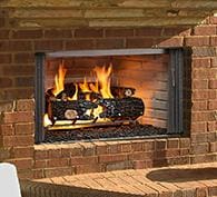 Stock Image - Outdoor Lifestyles Villawood Wood Fireplace Outdoor Lifestyles Wood Fireplace & Outdoor Fire - Builders Materials