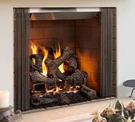 Stock Image - Outdoor Lifestyles Castlewood Wood Fireplace Outdoor Lifestyles Wood Fireplace & Outdoor Fire - Builders Materials