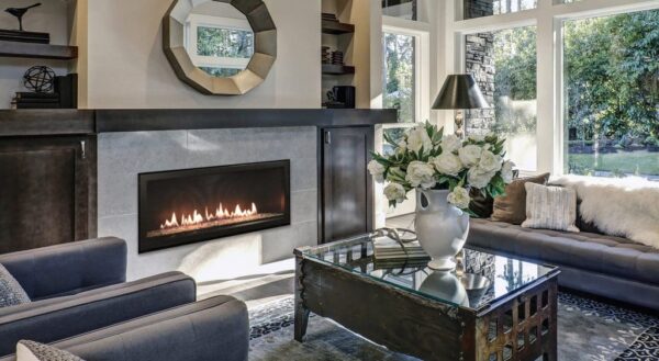 Stock Image - American Hearth - Boulevard Linear 48-inch American Hearth - Builders Materials