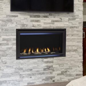 Stock Image - Majestic Jade Series Gas Fireplace Majestic Gas Fireplace - Builders Materials