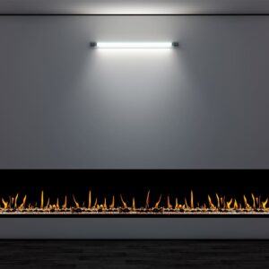 Stock Image - Flare - Large Left Corner Flare Fireplaces Gas Corner Fireplace - Builders Materials