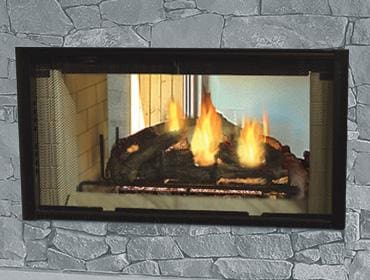 Stock Image - Majestic Designer Series Wood-Burning Fireplace Majestic Wood Fireplace - Builders Materials