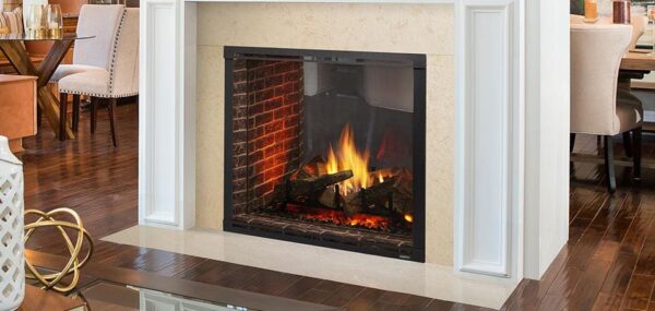 Stock Image - Majestic Marquis II See-Through Direct Vent Gas Fireplace Majestic Gas Fireplace - Builders Materials