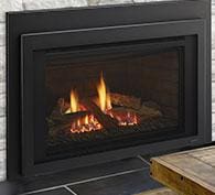 Stock Image - Majestic Jasper Series Direct Vent Gas Fireplace Insert Majestic Gas Insert - Builders Materials