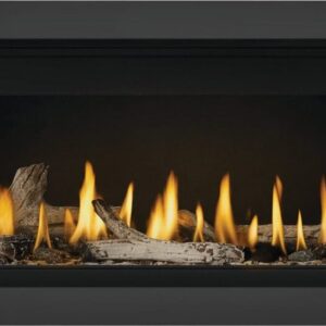Stock Image - Napoleon - Ascent™ Linear 56 Direct Vent Fireplace, Natural Gas, Electronic Ignition Napoleon Hearth Gas Linear Fireplace - Builders Materials
