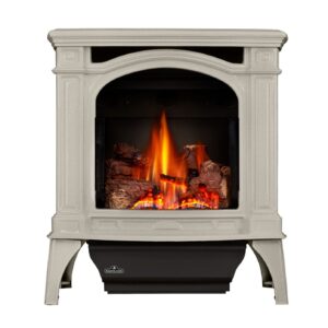 Stock Image - Napoleon - Bayfield™ Direct Vent Stove, Natural Gas, Electronic Ignition - Winter Frost Napoleon Hearth Gas Freestanding Stove - Builders Materials
