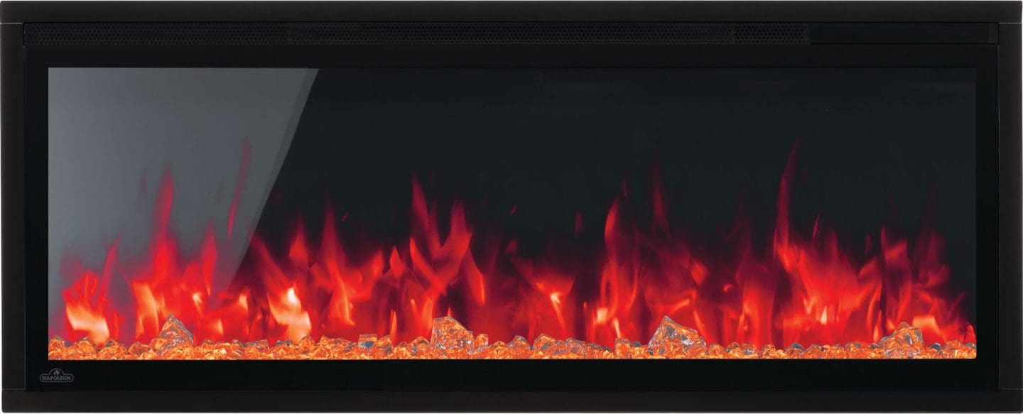 Stock Image - Napoleon - Entice™ 42 Wall-Hanging Electric Fireplace Napoleon Hearth Electric Wall Mount Fireplace - Builders Materials