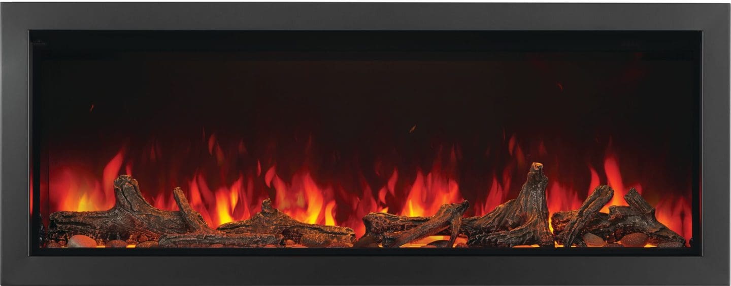 Stock Image - Napoleon - Astound 74 Built-In Electric Fireplace Napoleon Hearth Electric Insert - Builders Materials