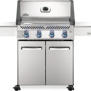 Stock Image - Napoleon - Prestige® 500 Natural Gas Grill, Stainless Steel Napoleon Grill Gas Cart Freestanding Grill - Builders Materials
