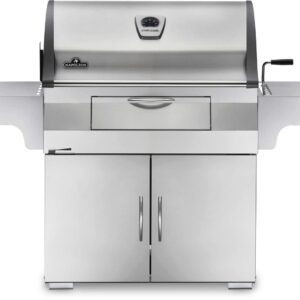 Stock Image - Napoleon - Charcoal Professional Grill, Stainless Steel Napoleon Grill Charcoal Cart Freestanding Grill - Builders Materials