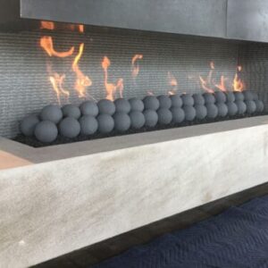 Stock Image - Mason-Lite - Indoor/Outdoor Custom Masonry Fireplace Mason-Lite Masonry Fireplace - Builders Materials