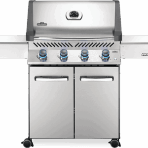 Stock Image - Napoleon - Prestige® 500 Propane Gas Grill, Stainless Steel Napoleon Grill Gas Cart Freestanding Grill - Builders Materials