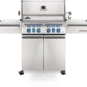 Stock Image - Napoleon - Prestige PRO™ 500 Propane Gas Grill with Infrared Rear and Side Burners, Stainless Steel Napoleon Grill Gas Cart & Infrared Freestanding Grill - Builders Materials