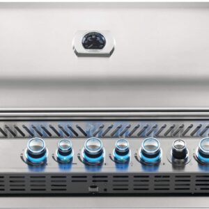 Stock Image - Napoleon - Built-in Prestige PRO™ 665 Propane Gas Grill Head with Infrared Rear Burner, Stainless Steel Napoleon Grill Gas Infrared Built-In Grill - Builders Materials