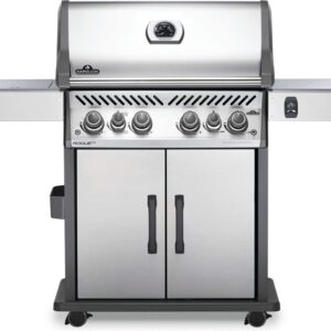 Stock Image - Napoleon - Rogue® SE 525 Propane Gas Grill with Infrared Rear and Side Burners, Stainless Steel Napoleon Grill Gas Cart & Infrared Freestanding Grill - Builders Materials