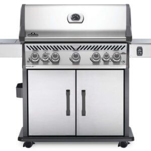 Stock Image - Napoleon - Rogue® SE 625 Natural Gas Grill with Infrared Rear and Side Burners, Stainless Steel Napoleon Grill Gas Cart & Infrared Freestanding Grill - Builders Materials