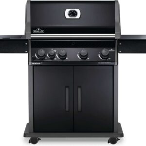 Stock Image - Napoleon - Rogue® XT 525 Natural Gas Grill with Infrared Side Burner, Black Napoleon Grill Gas Cart & Infrared Freestanding Grill - Builders Materials